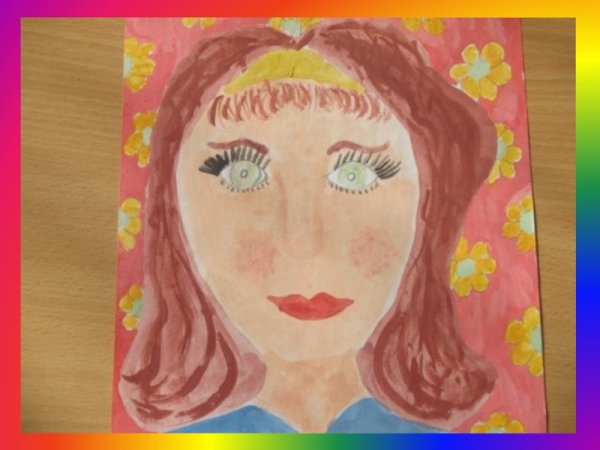 Портрет мамы акварелью