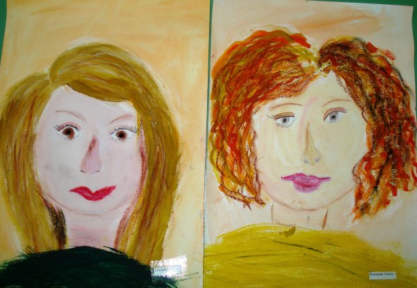 Рисование портретов цветами