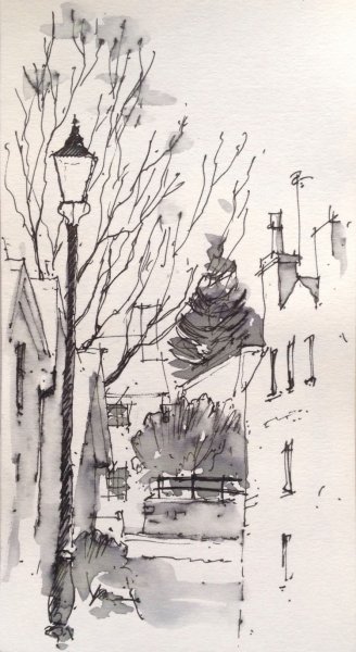 Иллюстрации акварель и тушь