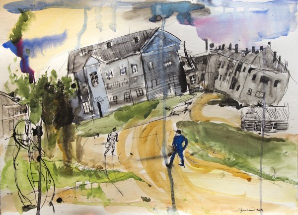 Рисование акварелью и тушью