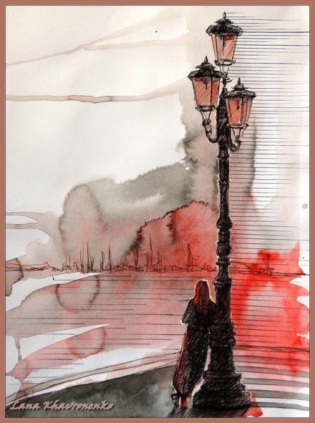 Рисование акварелью и тушью