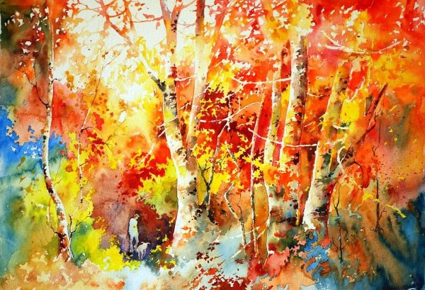 Анна Соколова пейзажи акварелью