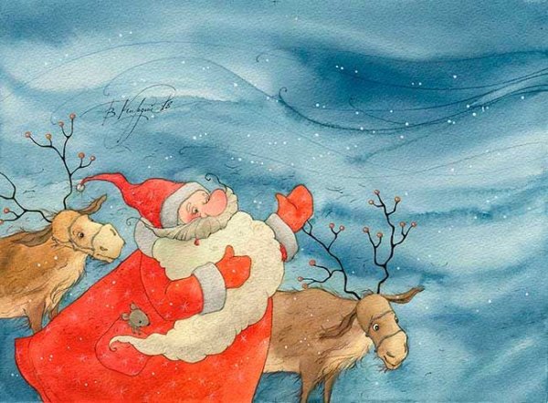 Новогодние иллюстрации Марины Федотовой