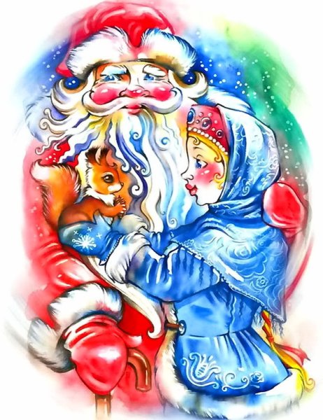 Дед Мороз с лошадкой