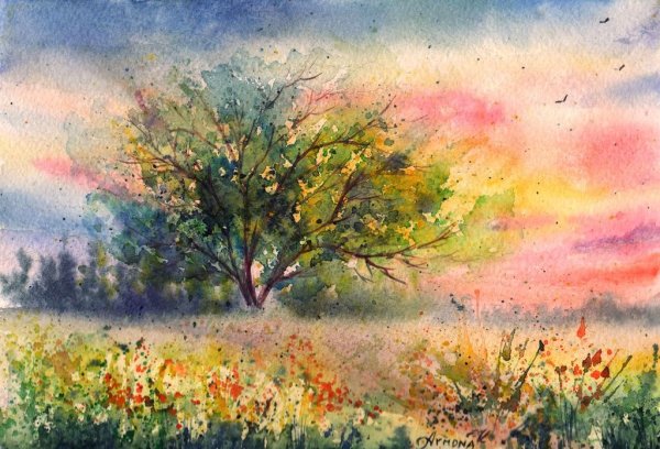 Анна Армона акварель
