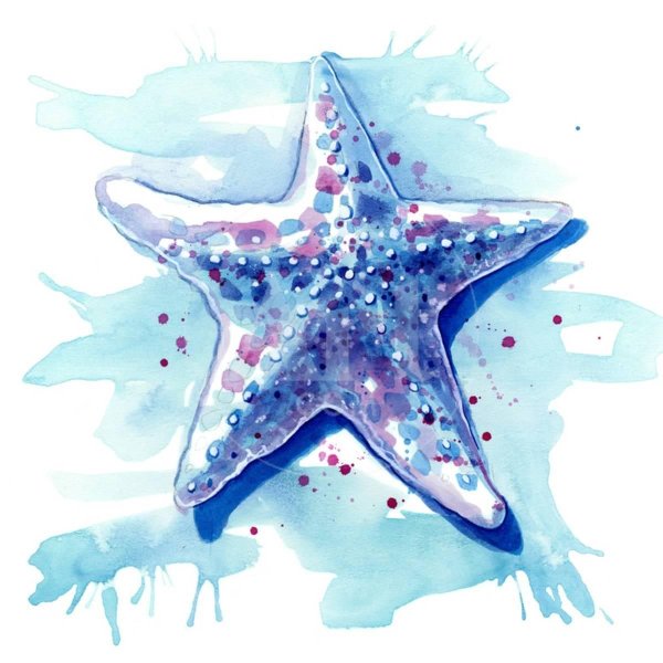 Морская черепаха акварель