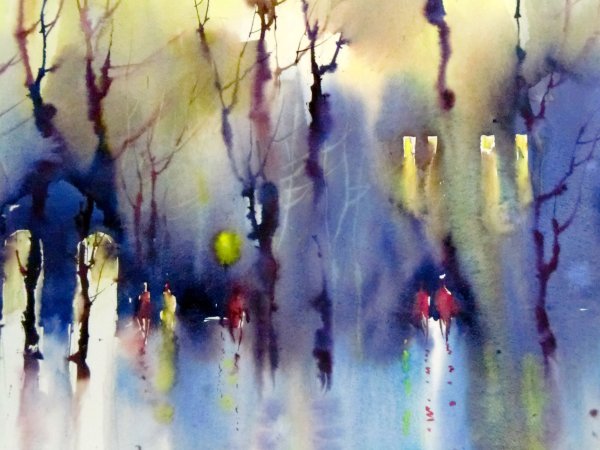 Дождь акварелью