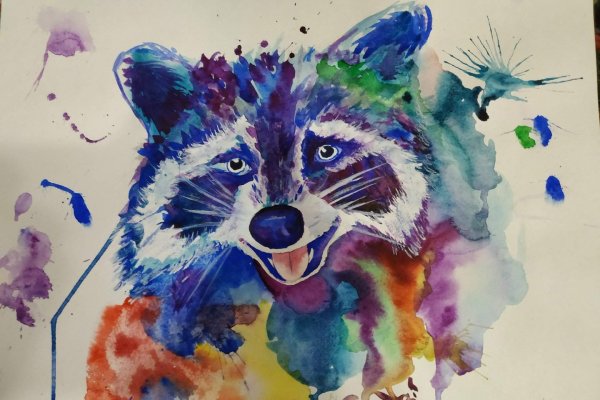 Енотик акварель