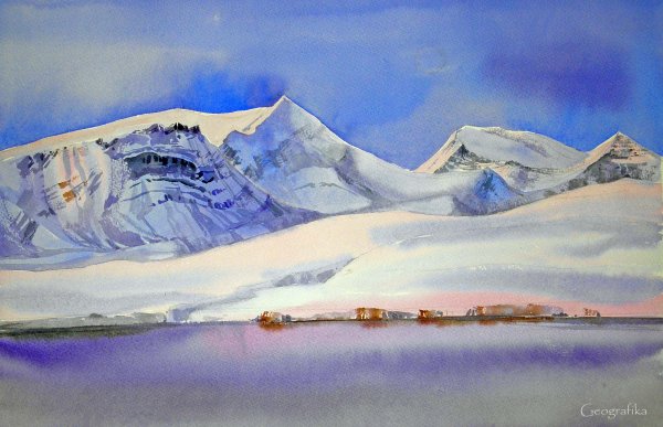 Анна Михайлова акварель пейзаж