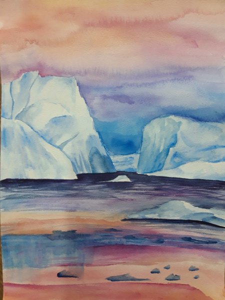 Арктика акварель