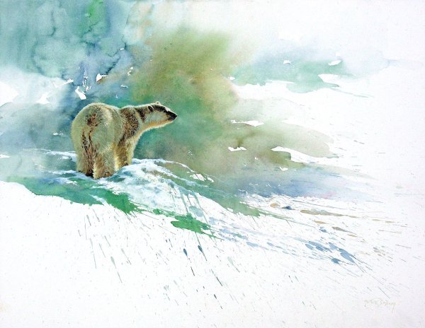 Художник Мортен Солберг медведь