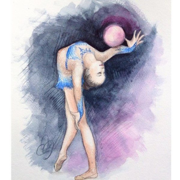 Нарисовать гимнастку