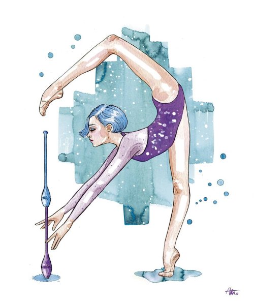 Художественные гимнастки рисунки