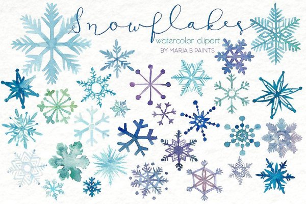 Снежинка акварелью рисование