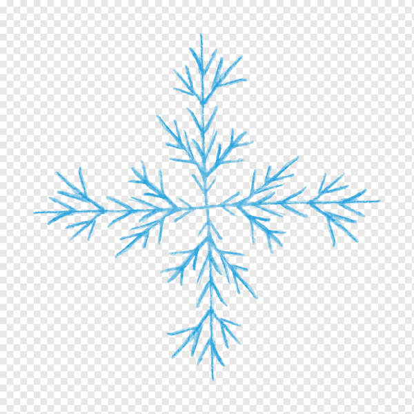 Акварельные снежинки