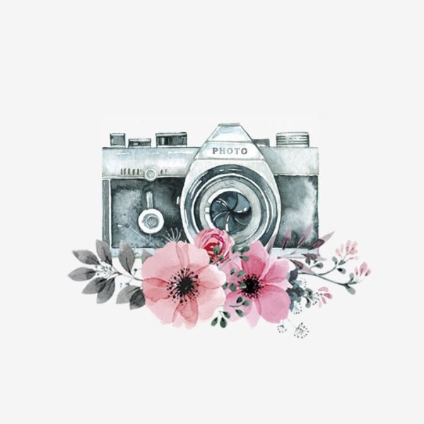 Фотоаппарат акварель