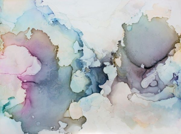 Фреска Акварельные разводы