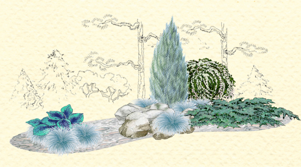 Можжевельник вышивка