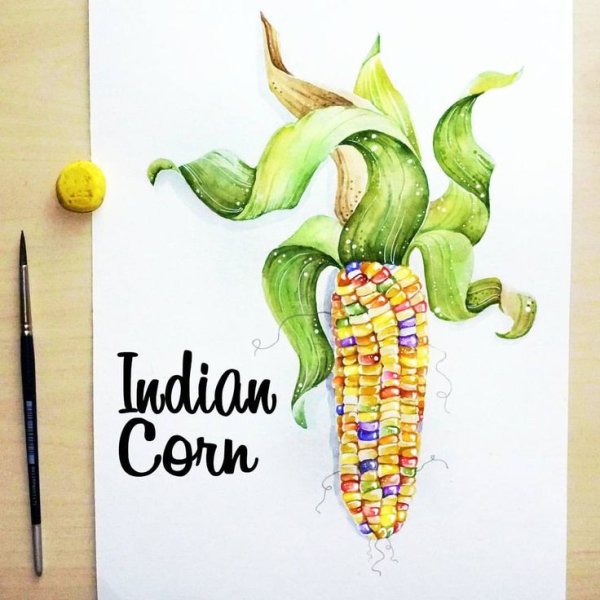 Стилизация кукурузы