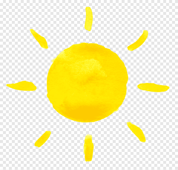 Солнышко на белом фоне