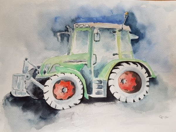 Трактор картина