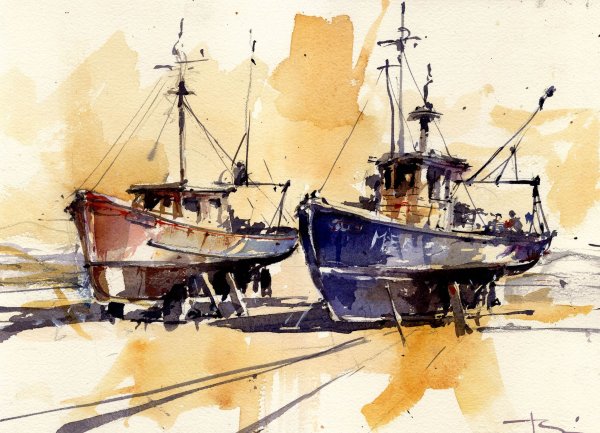 Сергей Минаев корабль живопись