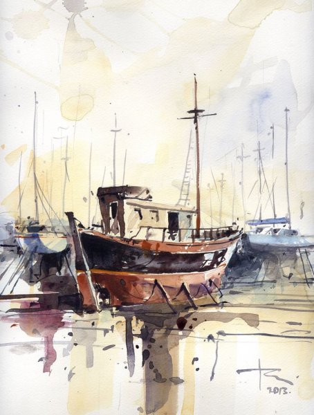 Рэй Кэмпбелл Смит акварели