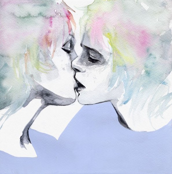 Любовь акварель