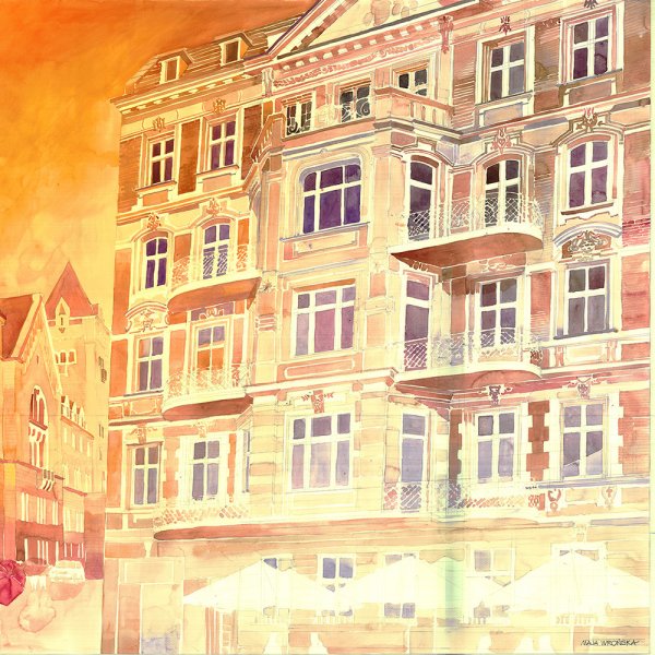 Акварель архитектура Майя Вронская