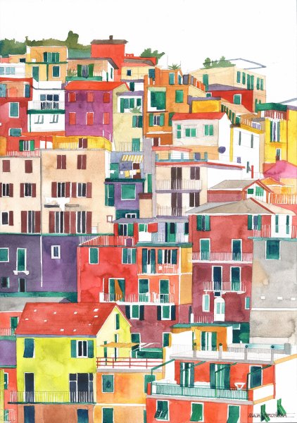 Разноцветный город