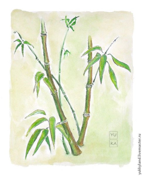 Бамбук пастелью