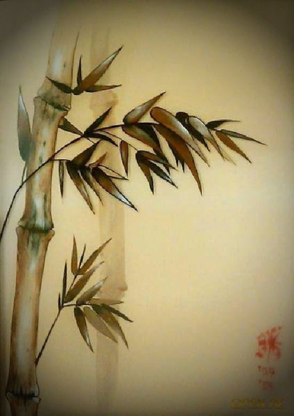 Китайская живопись тростник