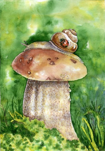 Улитка рисунок