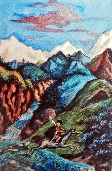 Вид горы крестовой картина Лермонтова