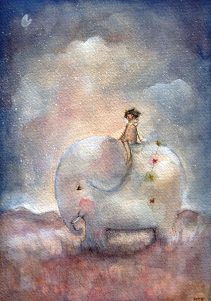 Сказочные иллюстрации акварелью