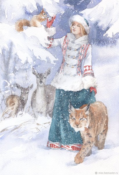 Полина Кукулиева акварель