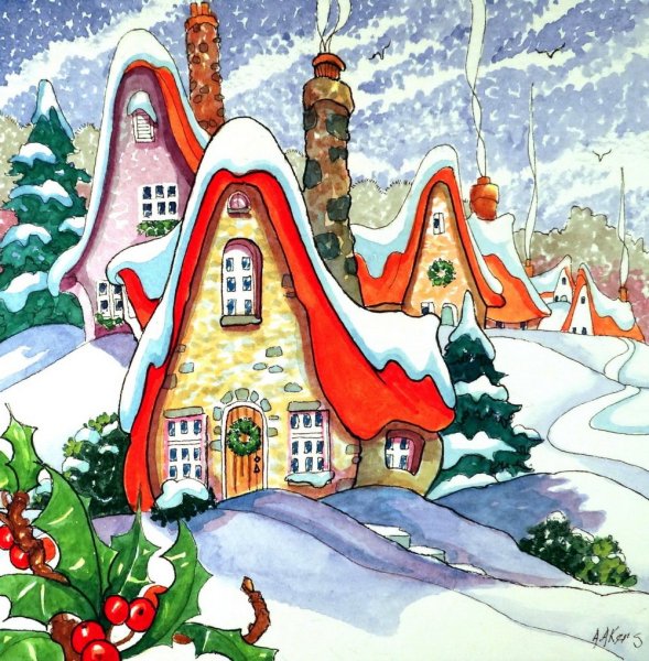 Зимние домики Алиды Акерс