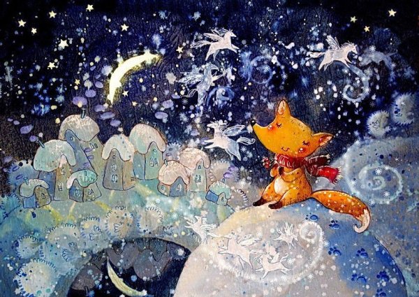 Анастасия Столбова иллюстрации Рождество