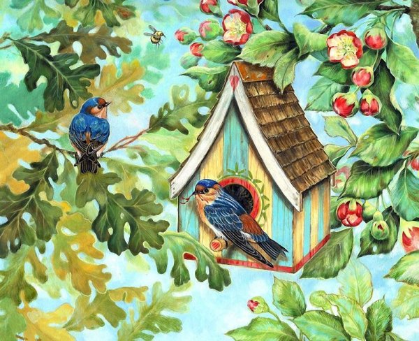 Скворечник в живописи