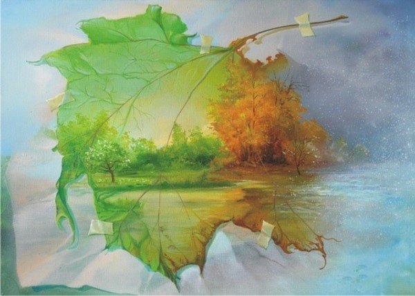 Осенние листики пейзажи