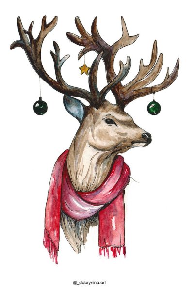Новогодний олень