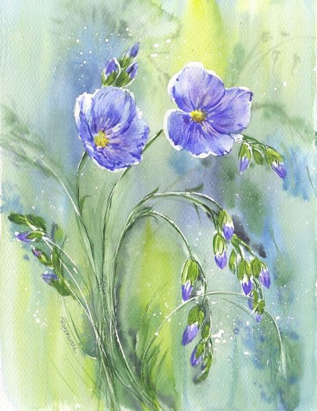 Цветочная живопись Maria Roszkowska