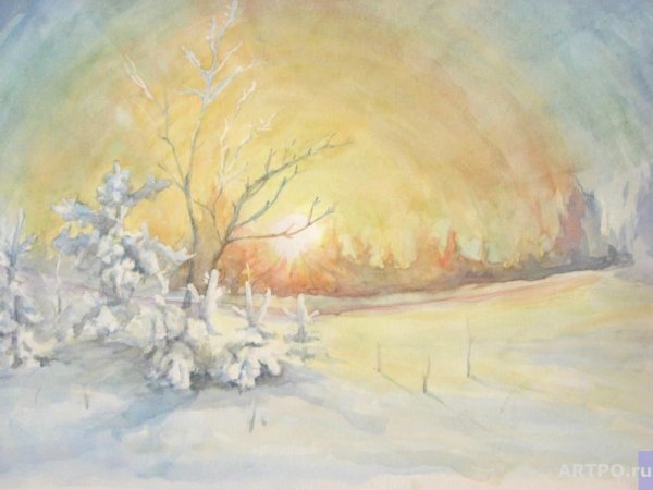 "Зимнее утро" иллюстрации Александр Сергеевич