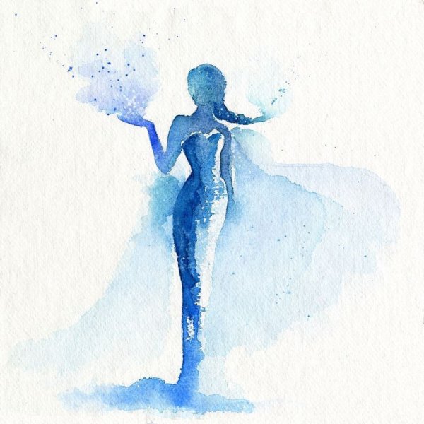 Акварельные силуэты