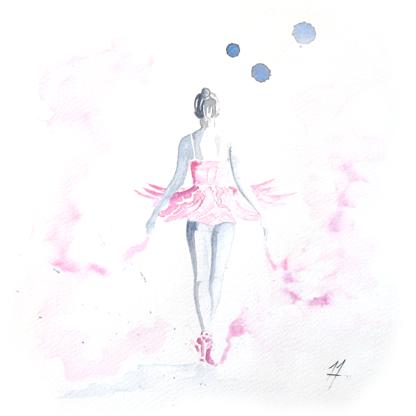 Акварельная балерина