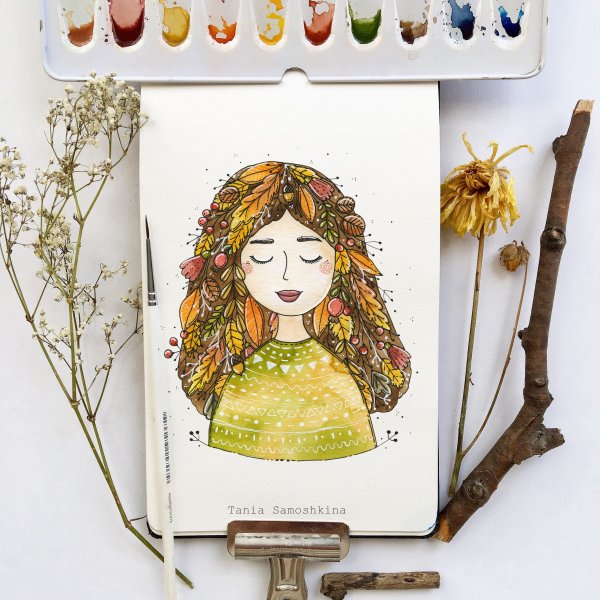 Таня Самошкина скетчбук