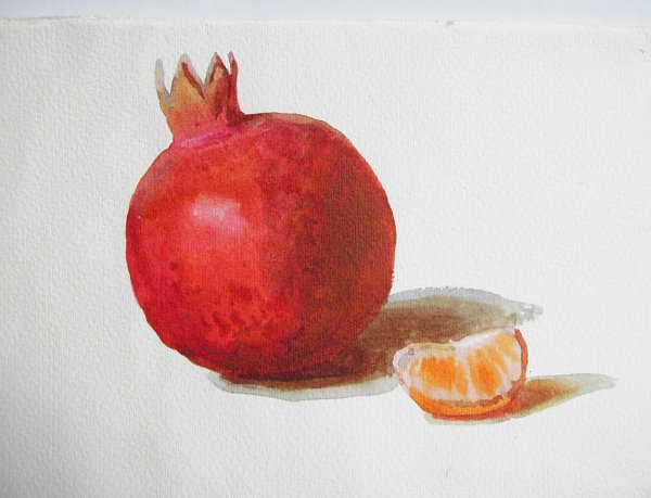 Акварели Сергея Андрияки яблоки