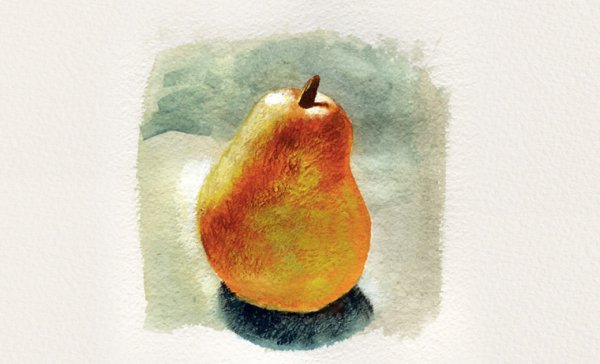 Акварельные техники по сухому