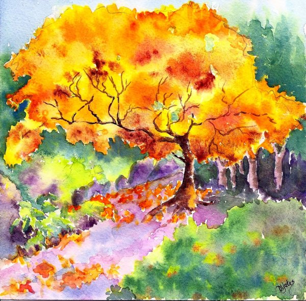 Золотая осень рисунок