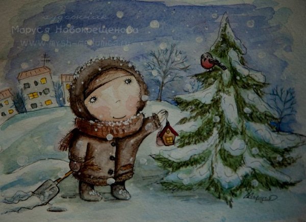 Наивная живопись Маруси Новокрещеновой